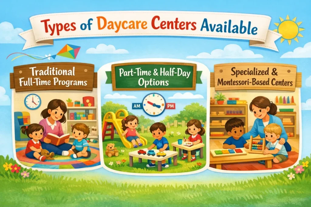 Types of Daycare Centers Available