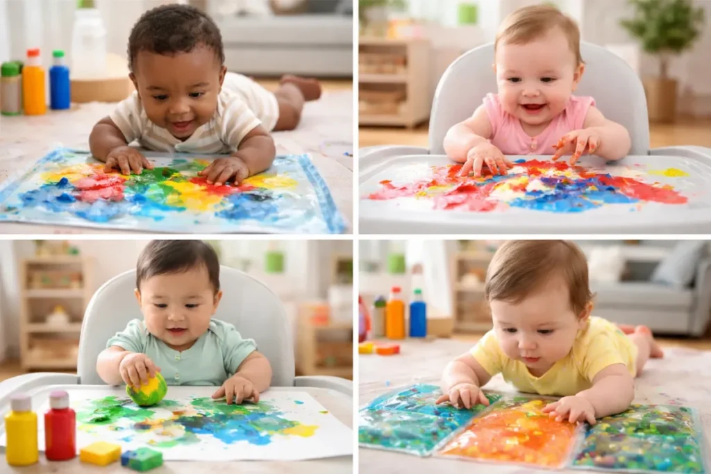 Art Activities for Infants Four to Six Months