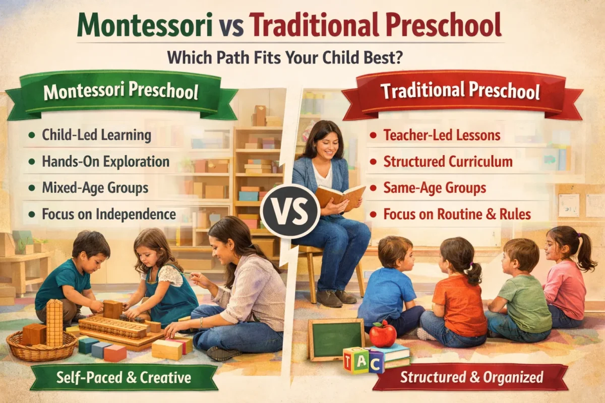 Montessori vs Traditional Preschool: Which Path Fits Your Child Best?